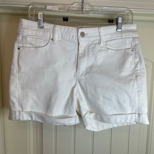 White House Black Market White denim short